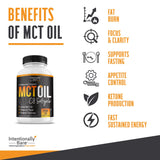 Intentionally Bare MCT Oil Softgels capsules close-up