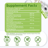 Intestinal Fortitude L-Glutamine supplement side view showing capsule format