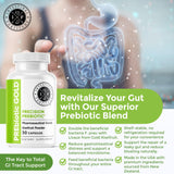 Intestinal Fortitude PREbiotic GOLD capsules on a wooden table