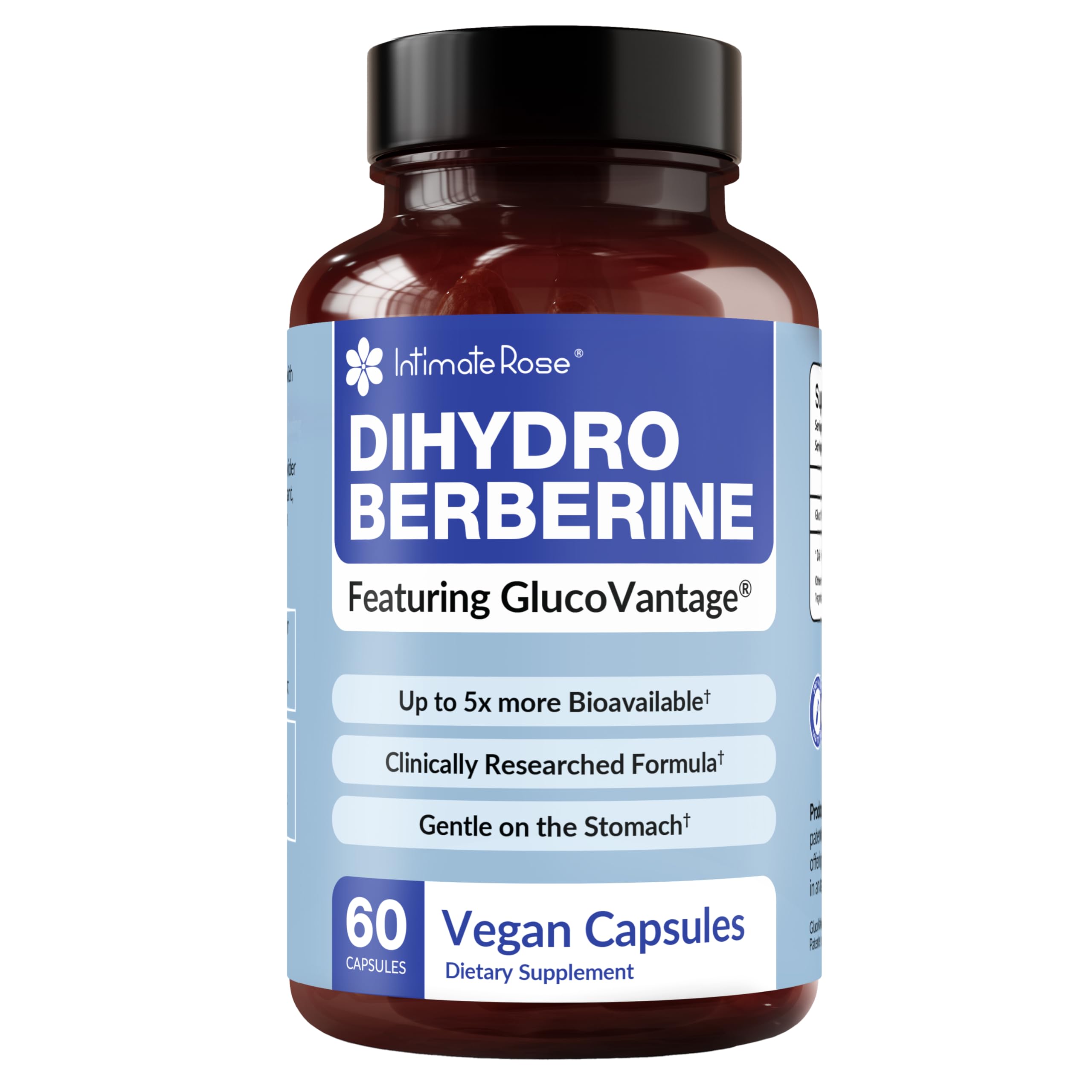 Intimate Rose Dihydroberberine 200mg Capsules front view