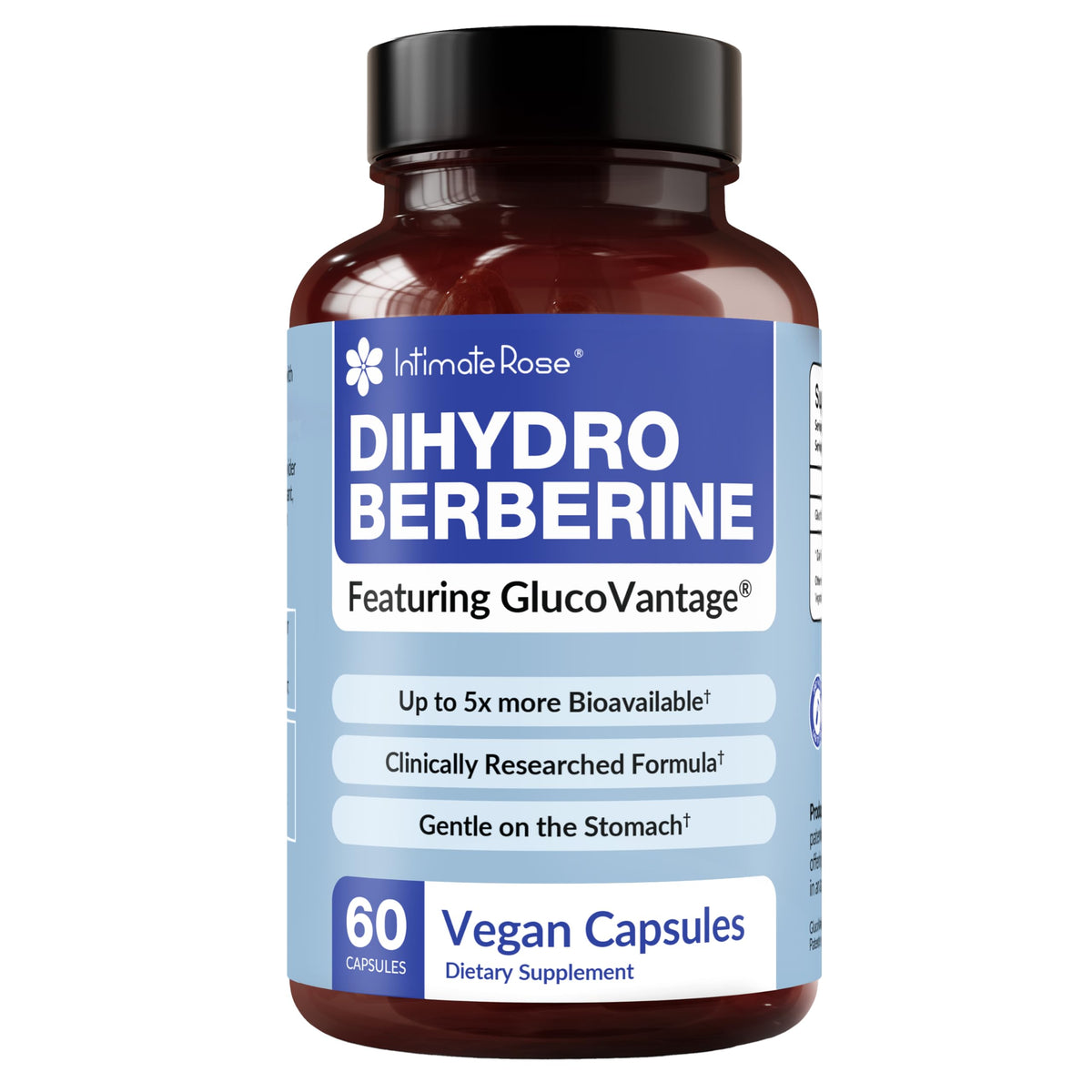 Intimate Rose Dihydroberberine 200mg Capsules front view