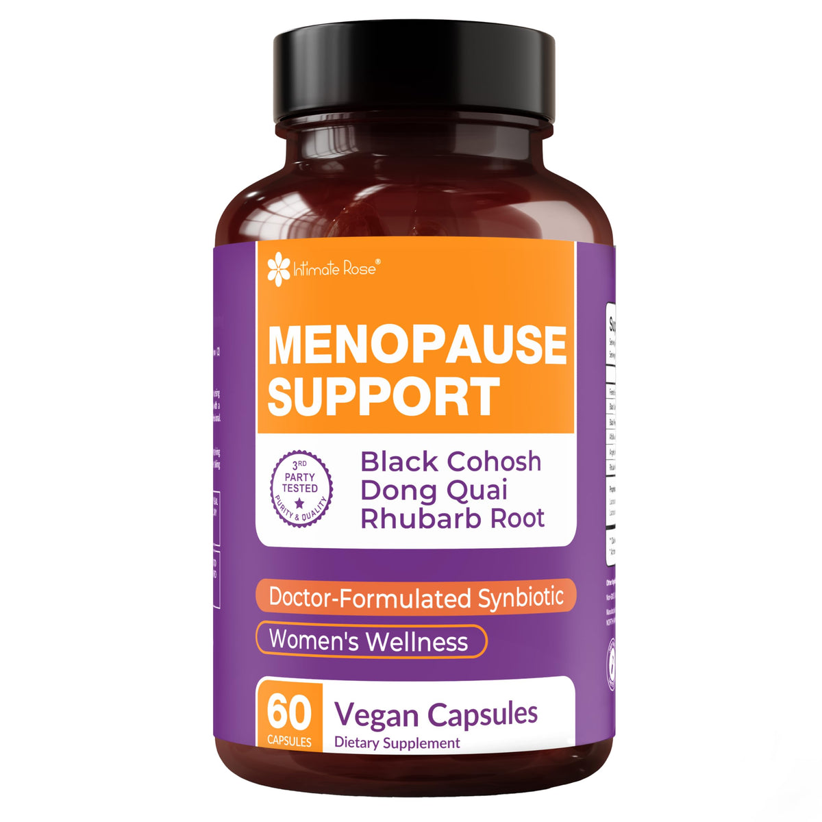 Intimate Rose Menopause Synbiotic 60 Capsules front view