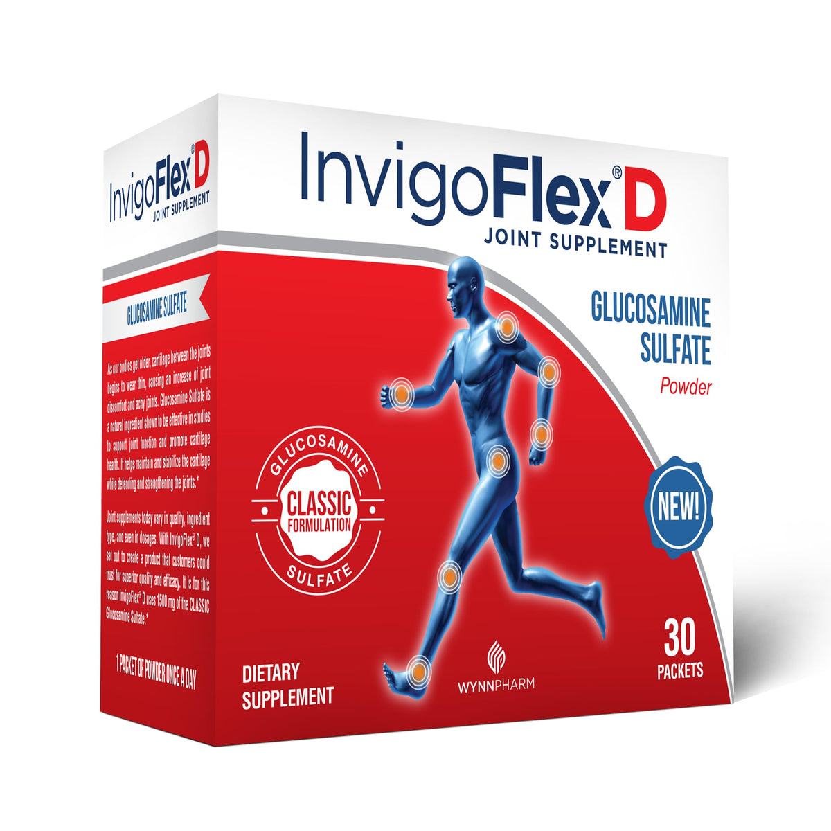 INVIGOFLEX Chondroitin Powder front view packaging