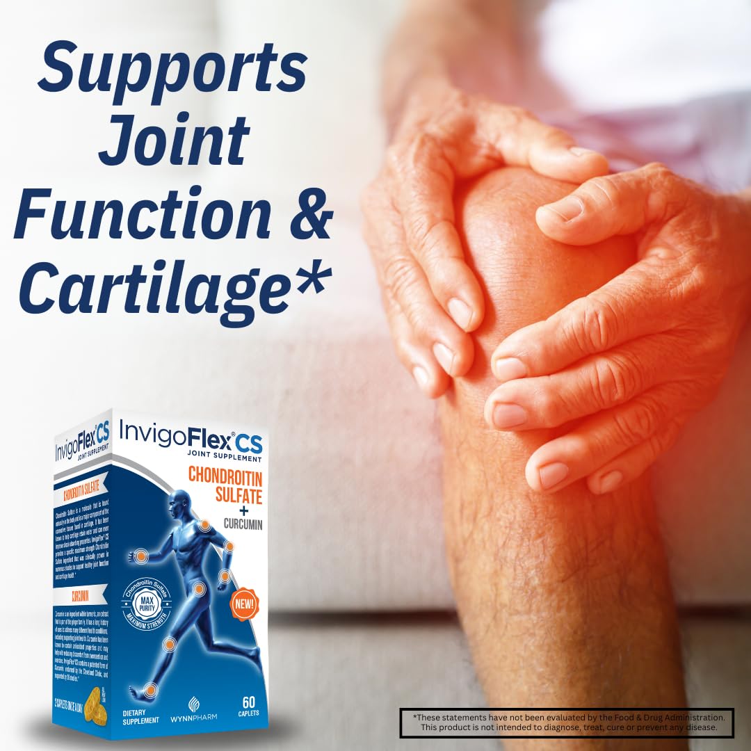 INVIGOFLEX Premium Joint Support Supplement capsules on a wooden table