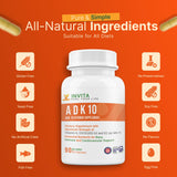 INVITA Vitamin ADK 10 Supplement bottle back view