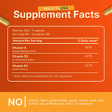 INVITA Vitamin ADK Supplement back view