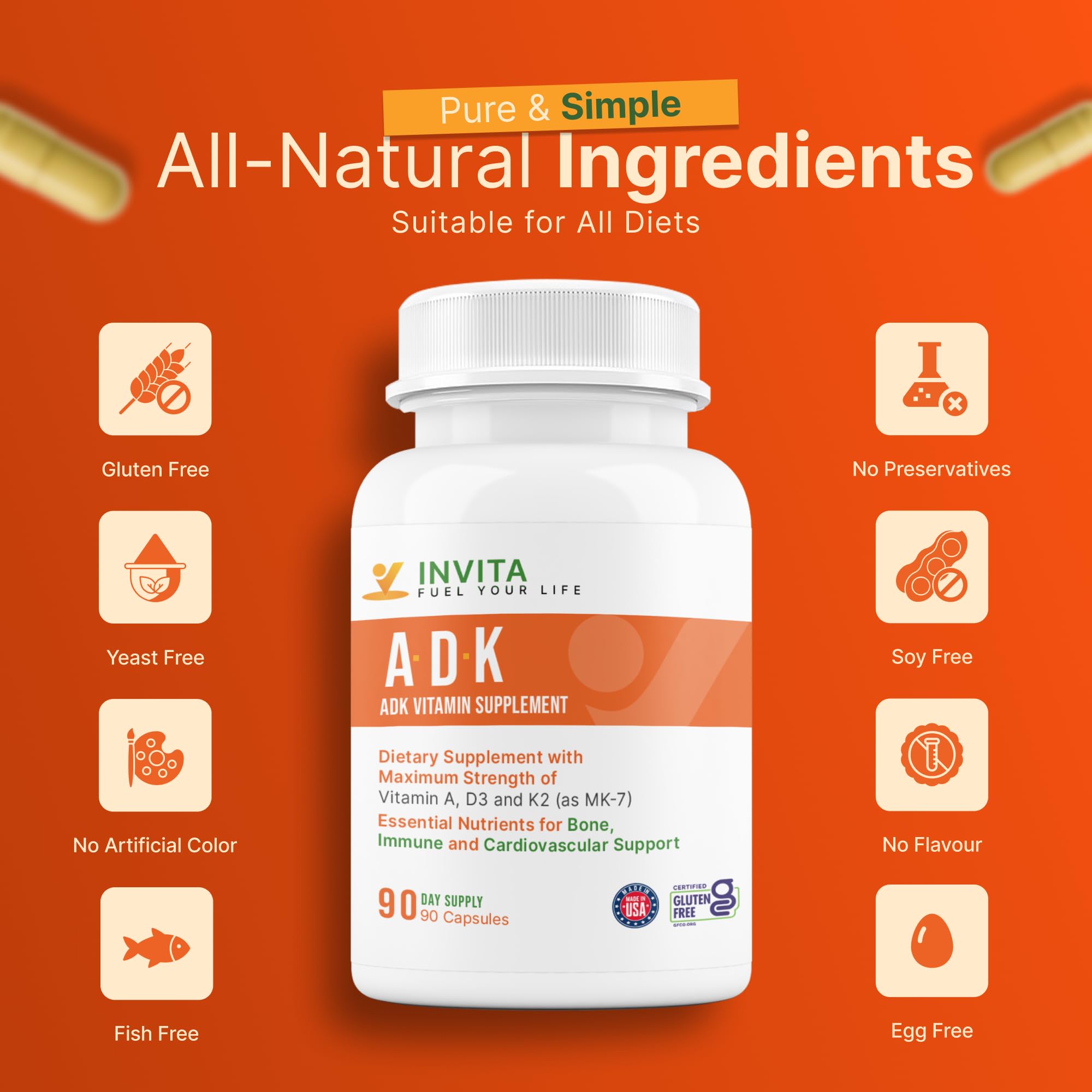 INVITA Vitamin ADK Supplement lifestyle scene