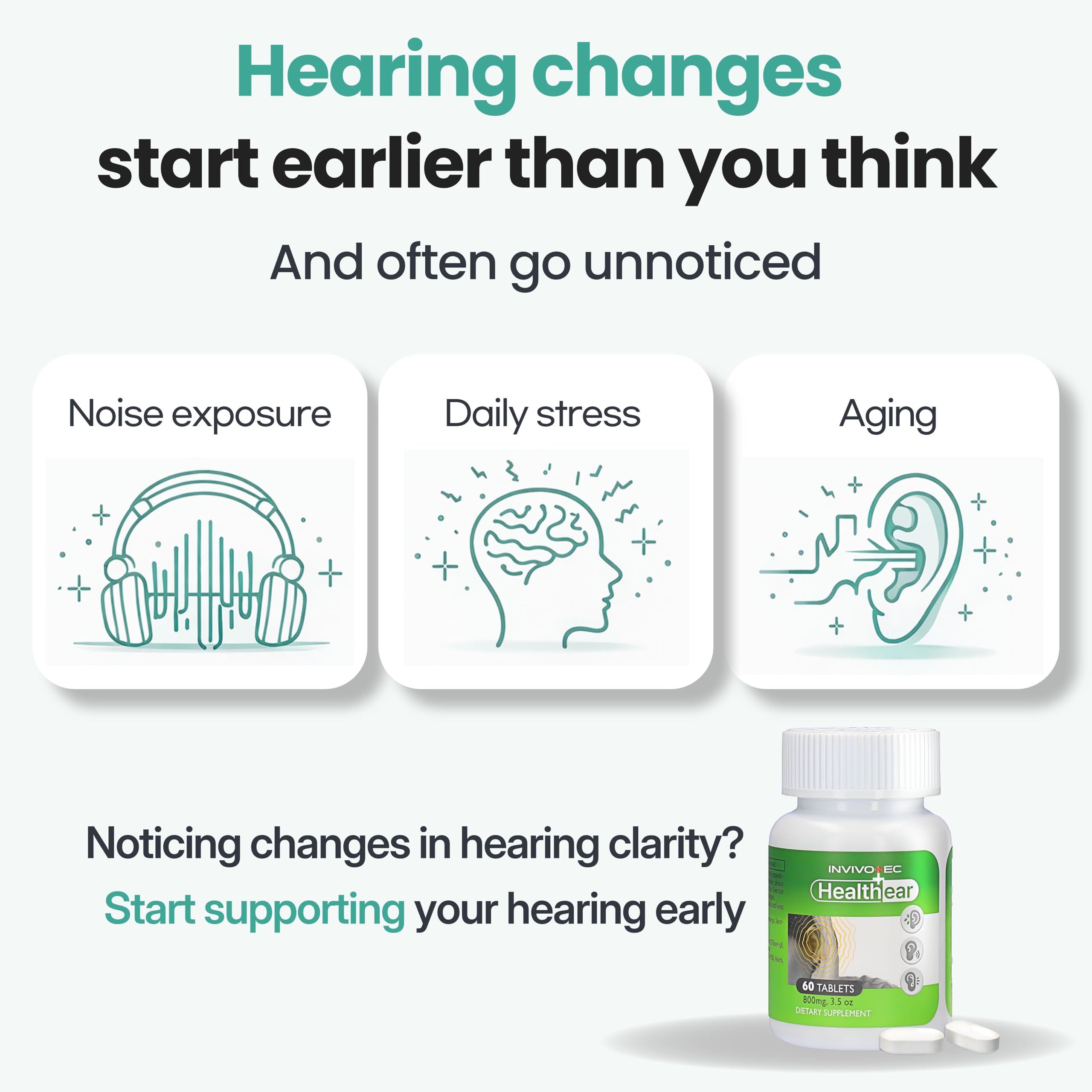 invivotec Daily Hearing Support Bioflavonoids ingredients list