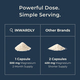 inwardly Magnesium Glycinate 500mg supplement capsule close-up