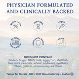 inwardly Magnesium Glycinate 500mg supplement with a glass of water