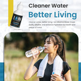 Ion Alkaline Water Drops on a hiking trail