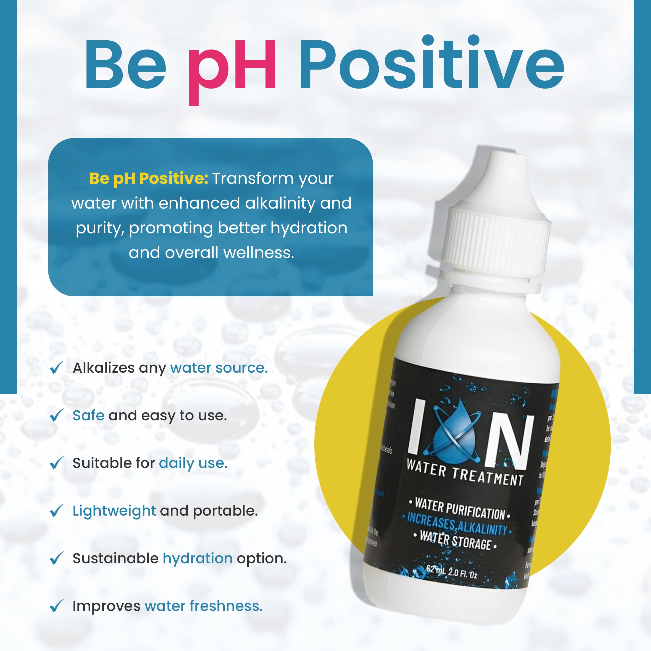 Ion Alkaline Water Drops with outdoor gear
