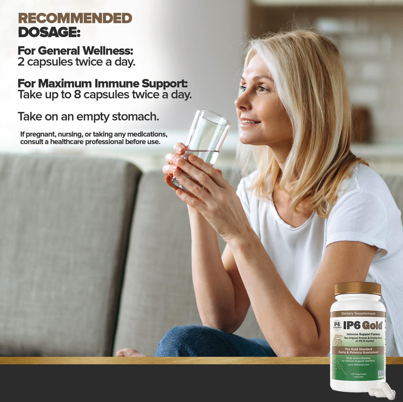 IP6 Gold Inositol Supplement 130g ingredients list