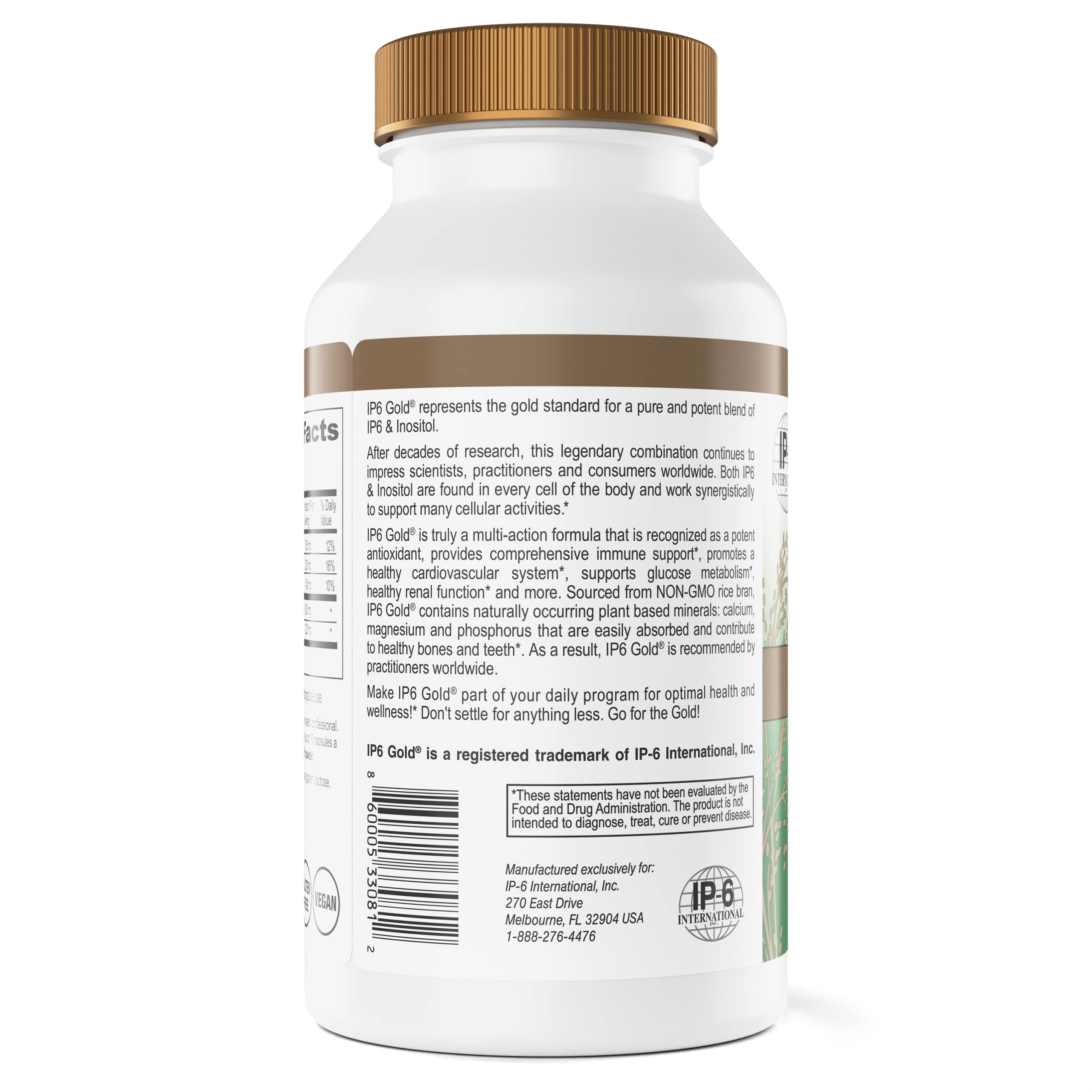 IP6 Gold Inositol Supplement 240g packaging details