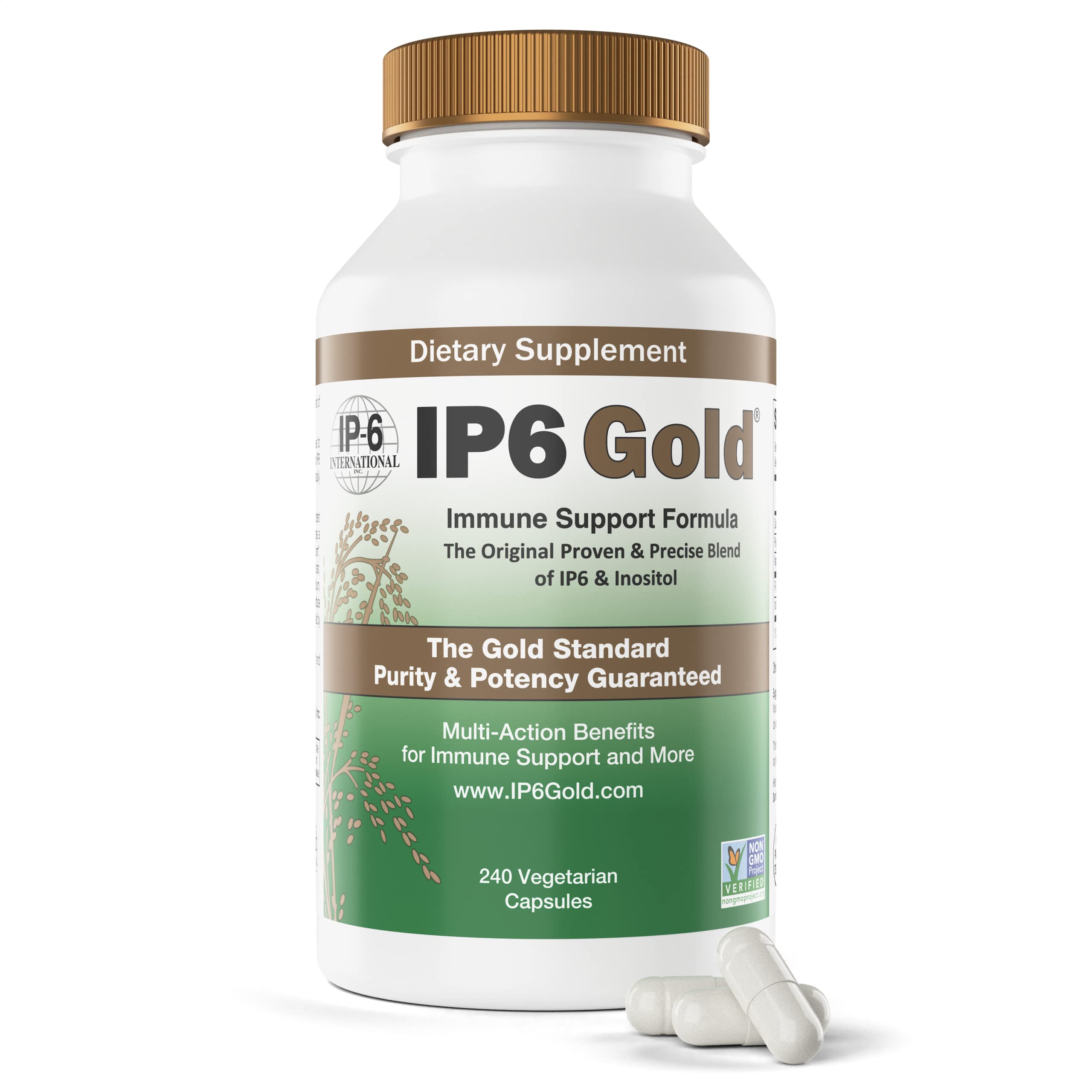 IP6 Gold Inositol Supplement 240g side view