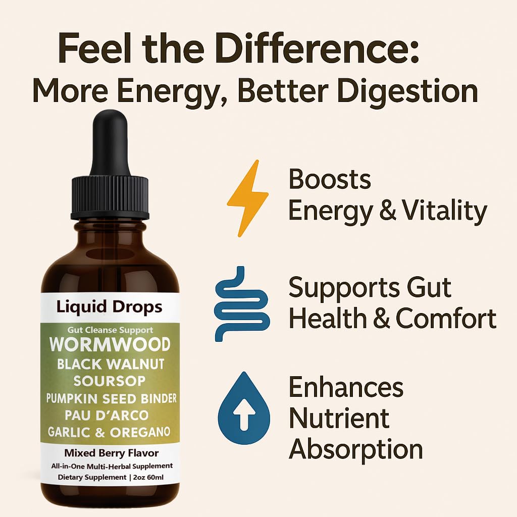 ipxkwll Black Walnut Wormwood Clove Liquid Drops 2 Fl Oz packaging