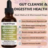 ipxkwll Black Walnut Wormwood Clove Liquid Drops 2 Fl Oz with dropper