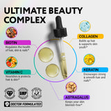 IQ BIOLOGY Biotin and Collagen Drops 150g side view