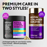 IQ BIOLOGY Biotin Collagen & Keratin Hair Growth Complex side view