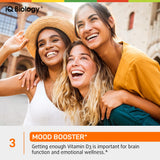 IQ BIOLOGY Liquid Vitamin D3 10000 IU lifestyle shot with family