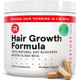 iRestore Biotin Supplement 10,000 mcg front view of packaging