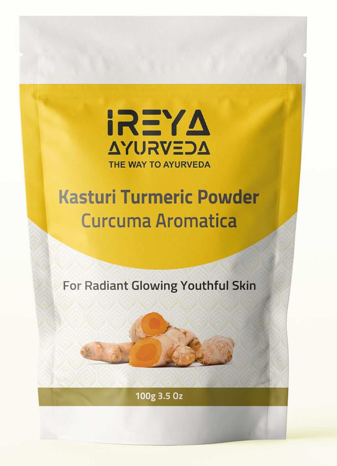 Ireya Ayurveda Kasturi Turmeric Powder 100g front view