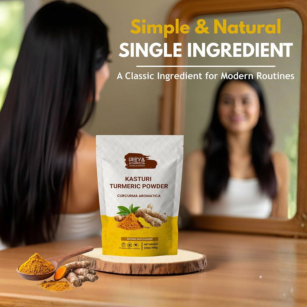 Ireya Ayurveda Kasturi Turmeric Powder lifestyle scene