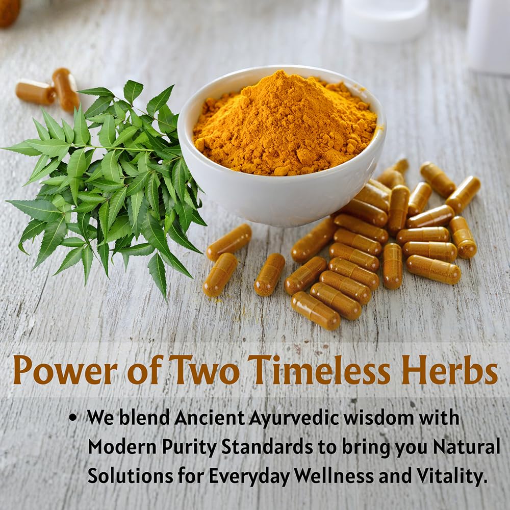 Ireya Ayurveda Neem Turmeric Capsules 1000mg packaging