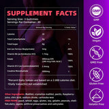 IRIDESICENT Creatine Gummies 90 count bottle side view