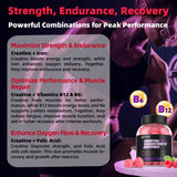 IRIDESICENT Creatine Gummies nutritional information label