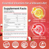 IRIDESICENT Vitamin D3 K2 Gummies lychee flavour close-up