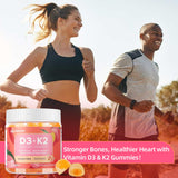 IRIDESICENT Vitamin D3 K2 gummies on a kitchen counter