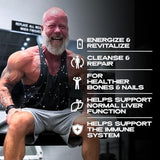 Iron Brothers Liver Support Supplement back view with ingredient list