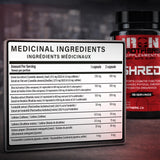 Iron Brothers Supplements Shred Fat Burner on a gym table