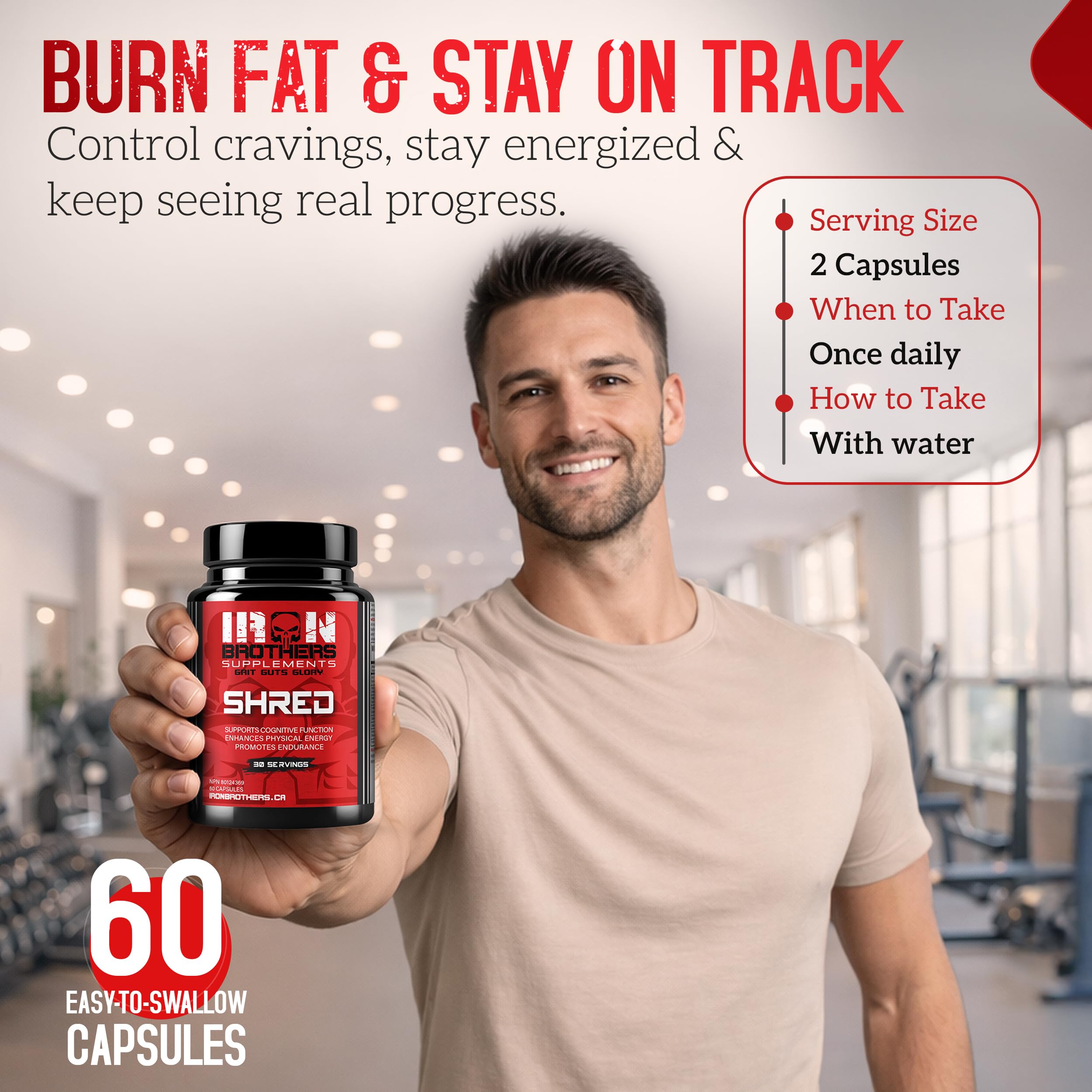 Iron Brothers Supplements Shred Fat Burner packaging
