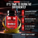 Iron Brothers Supplements Shred Fat Burner with ingredients