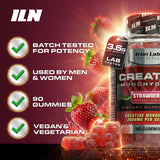 Iron Labs Nutrition Creatine Monohydrate Gummies side view of tub