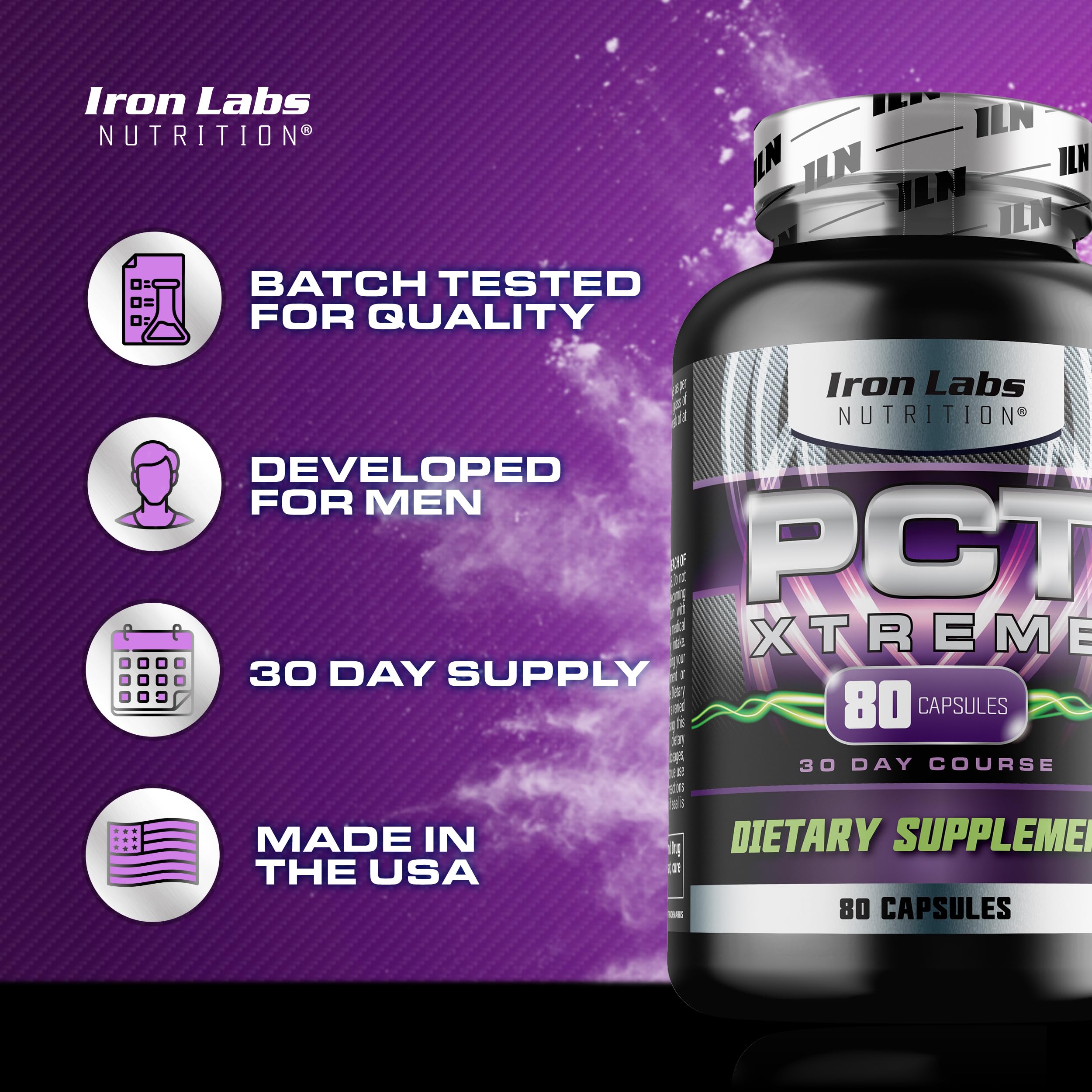 Iron Labs Nutrition PCT Xtreme for Men ingredients list