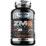 Iron Labs Nutrition Zinc Magnesium Aspartate Supplement capsules in a bowl