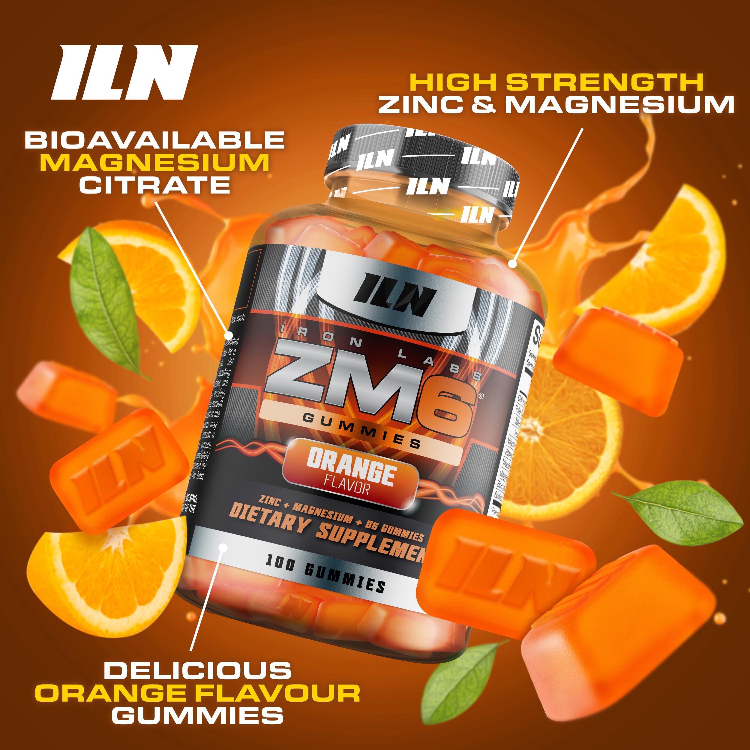 Iron Labs Nutrition ZM6 Gummies close-up of gummies