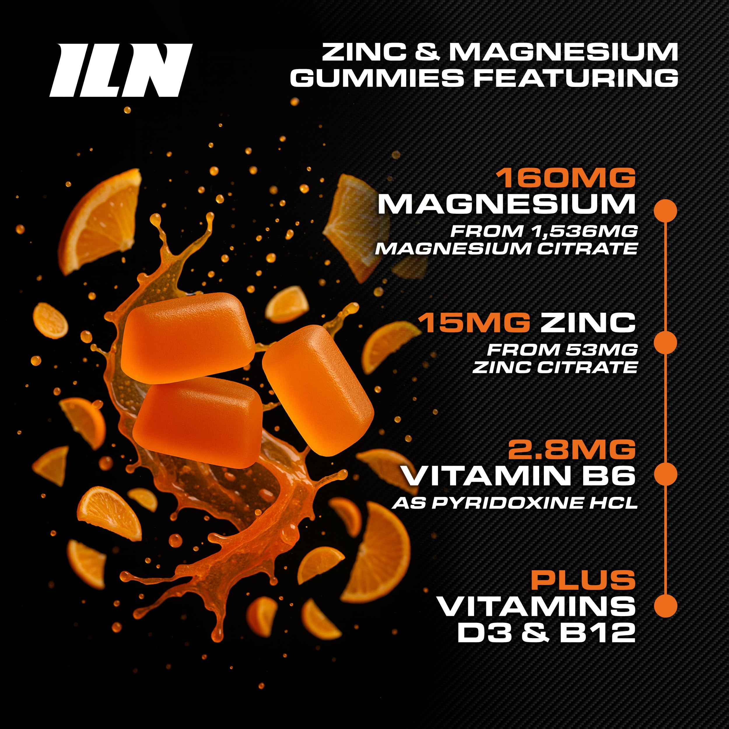 Iron Labs Nutrition ZM6 Gummies orange flavour