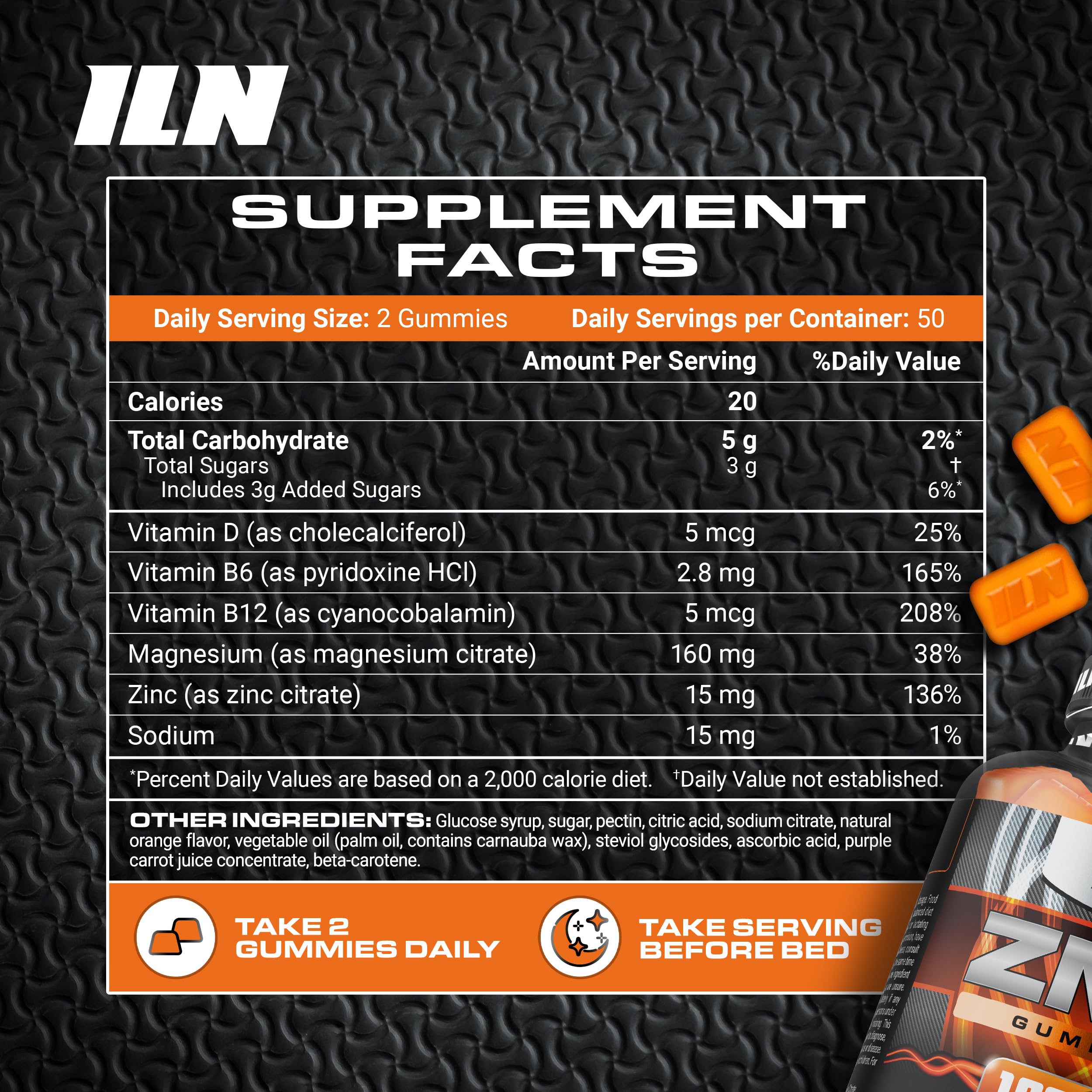 Iron Labs Nutrition ZM6 Gummies packaging with 100 count