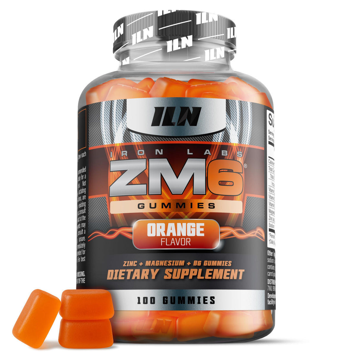 Iron Labs Nutrition ZM6 Zinc & Magnesium Gummies front view