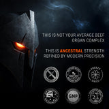 IRONCLAD NUTRITION Beef Glandular Complex capsules close-up