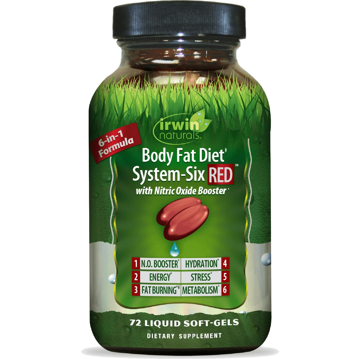 Irwin Naturals Body Fat Diet System-Six RED front view