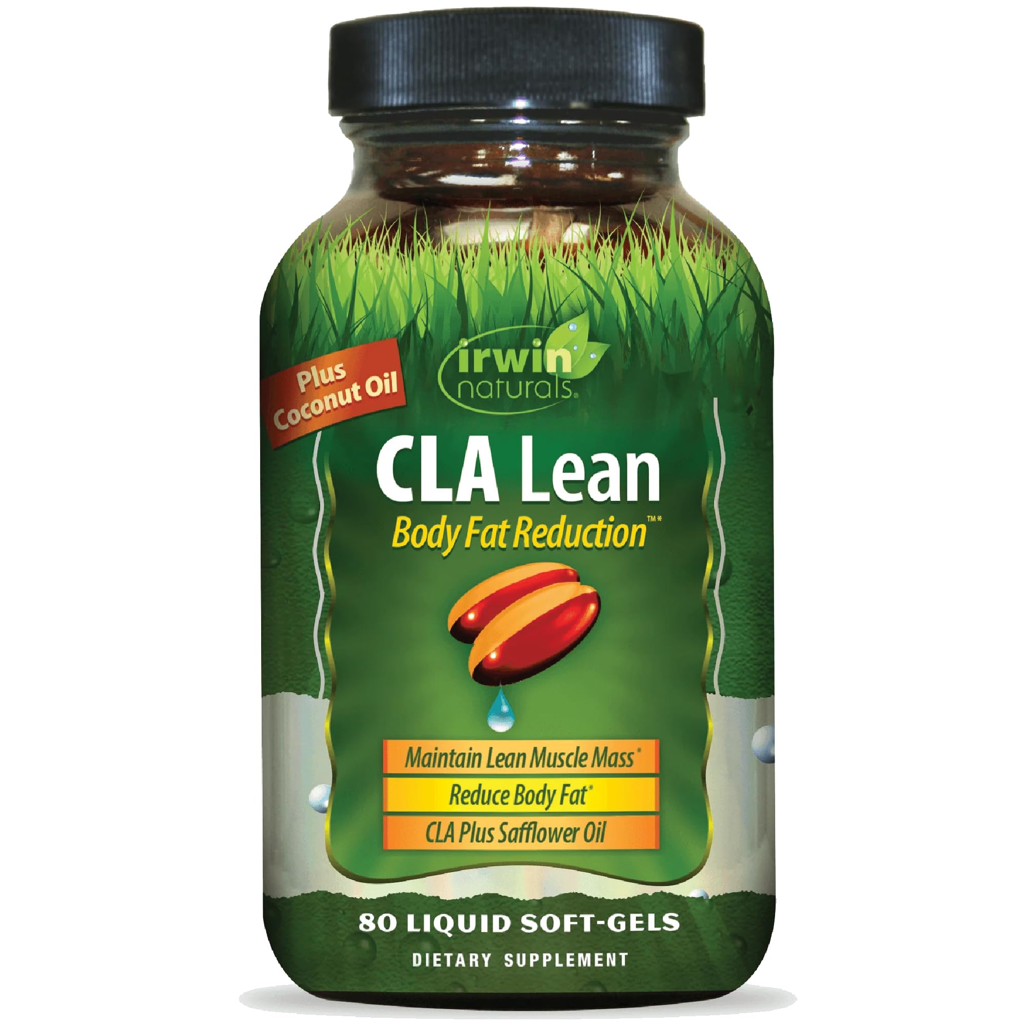 Irwin Naturals CLA Lean Body Fat Reduction 3400mg soft-gel bottle front view