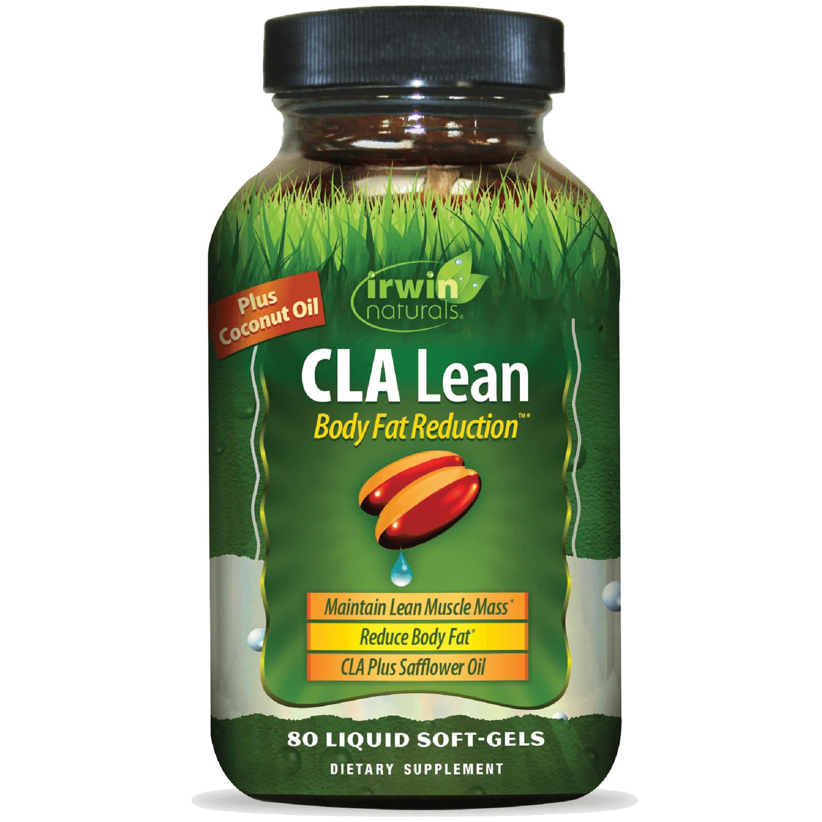 Irwin Naturals CLA Lean Body Fat Reduction 3400mg soft-gel bottle front view