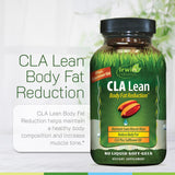 Irwin Naturals CLA Lean Body Fat Reduction soft-gels in a hand