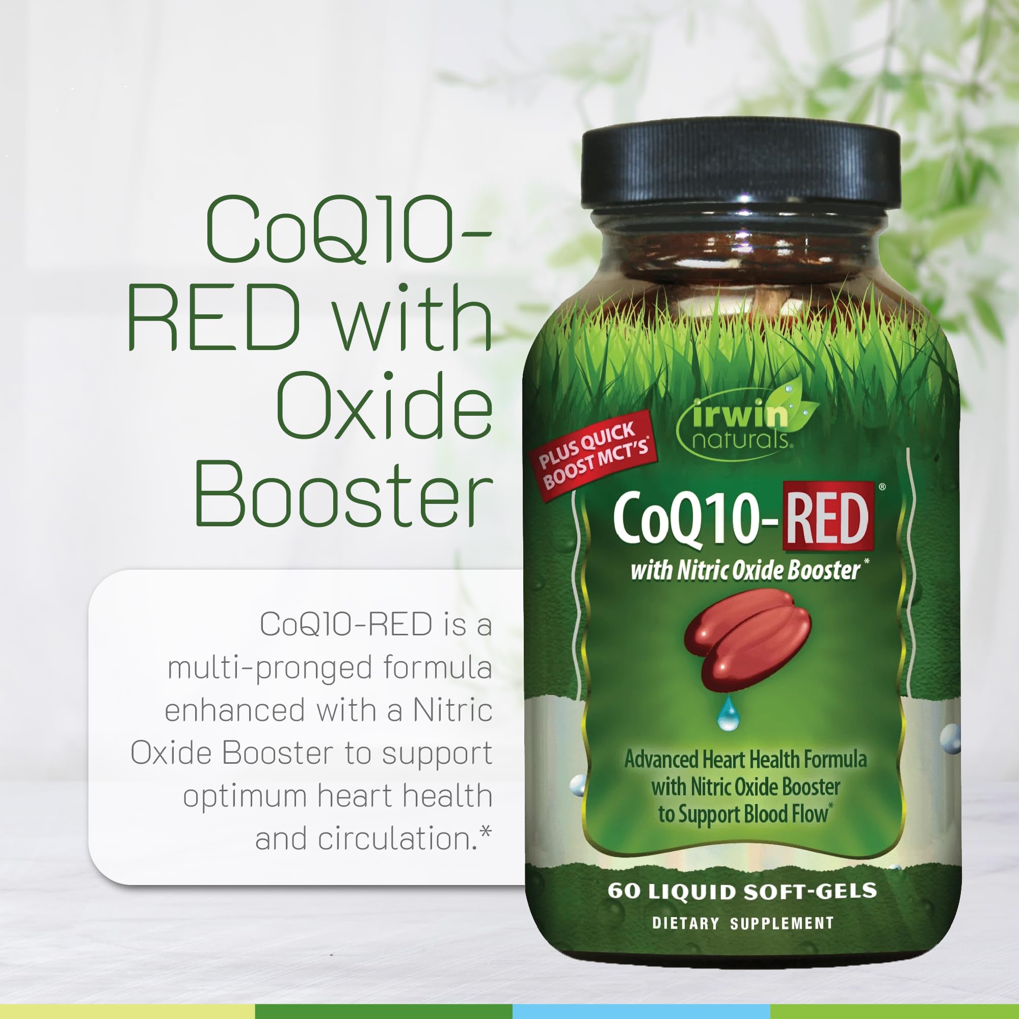 Irwin Naturals CoQ10-RED Formula product label
