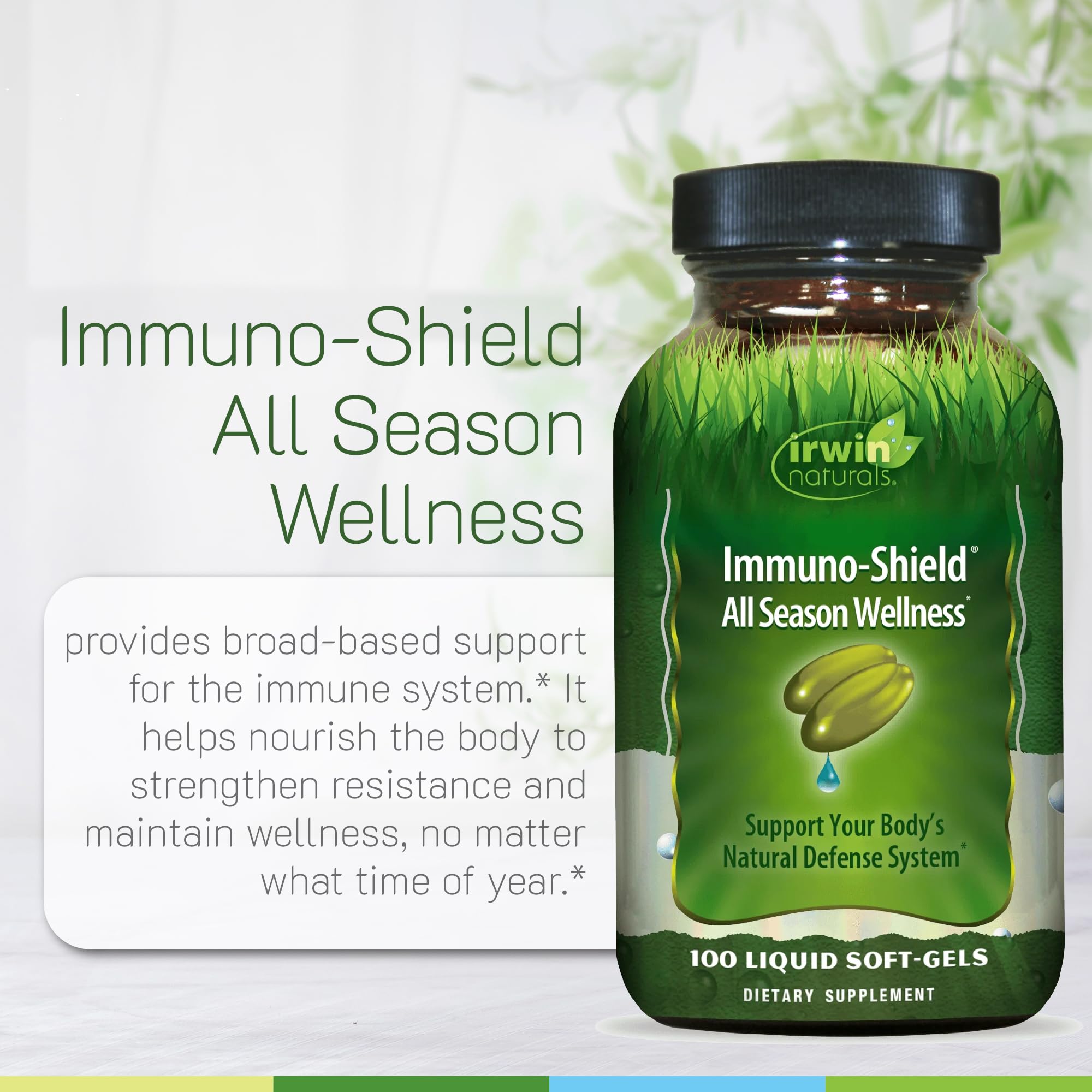 Irwin Naturals daily wellness-Shield All Season Wellness 322g packaging